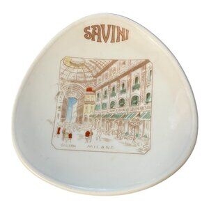 Savini Milano Galleria Vittorio Emanuele II Trinket Dish Souvenir Italy Vintage